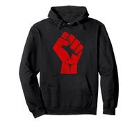 Big Red Levé Poing Salut d'Unité Solidarité Résistance Sweat à Capuche
