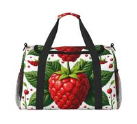 Big Red Strawberries Sac de voyage compact imperméable pour le sport, la gym et le w nd pour homme et femme