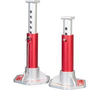 BIG RED T43004 Torin 1 Paire de chandelles en Aluminium avec goupilles de Verrouillage, capacité de Charge de 3 tonnes (2 721,6 kg), Rouge/argenté