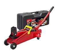 BIG RED TAM820014S Torin Hydraulic Trolley Service/Floor Jack with Blow Mold Carrying Storage Case, 1.5 Ton (3,000 LB) Capacity, Red