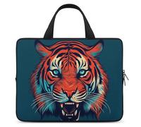 Big Red Tiger - Housse pour ordinateur portable ultra fine et imperméable de 10 po avec dragonne