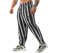 BIG Sam Sportswear Company Pantalon de survêtement Ample pour Homme avec Poches, Pantalon de Sport Oldschool Coupe Ample, Gris, Taille L