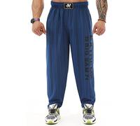 BIG SAM SPORTSWEAR COMPANY Pantalon de survêtement ample pour homme avec poches, pantalon de sport rétro, bleu, Taille XL