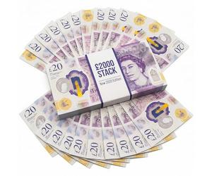 Big Screen Stacks | Nouvelle édition £20 £ Prop Money Pounds | Fabriqué par les gagnants du UK Industry Award | 2000 £ en faux billets de banque | Conforme à la Banque d'Angleterre