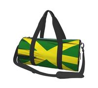 Big Sea Wave Sac de sport imprimé HD avec poche humide et compartiment à chaussures, sac de voyage pour homme et femme, Drapeau jamaïque., Taille unique, Sac de voyage