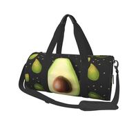 Big Sea Wave Sac de sport imprimé HD avec poche humide et compartiment à chaussures, sac de voyage pour homme et femme, avocado, Taille unique, Sac de voyage