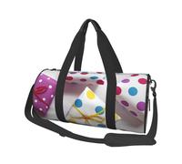 Big Sea Wave Sac de sport imprimé HD avec poche humide et compartiment à chaussures, sac de voyage pour homme et femme, Jolis pois., Taille unique, Sac de voyage