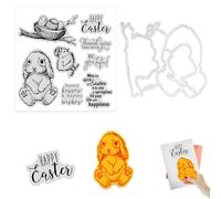 Big Shot Scrapbooking - Matrice de Découpe pour Dies Scrapbooking, 2 Kits Thème Pâques - Scrapbooking Cutting,Accessoire Parfait pour les Amateurs d'Œuvres Originales