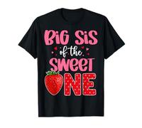 Big Sis of The Sweet One Strawberry Fête d'anniversaire de Famille T-Shirt