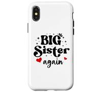 Big Sister Again Announcement Sign 2025 Sister to Be 2026 Coque pour iPhone X/XS