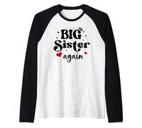 Big Sister Again Announcement Sign 2025 Sister to Be 2026 Manche Raglan