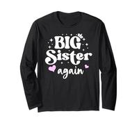 Big Sister Again Announcement Sign Sister to Be 2026 Big Sis Manche Longue