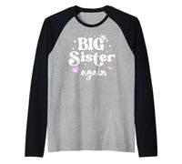 Big Sister Again Announcement Sign Sister to Be 2026 Big Sis Manche Raglan