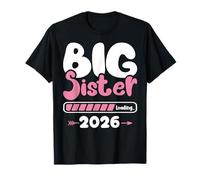 Big Sister Loading 2026 Promoted to Big Sister Est 2026 Kids T-Shirt