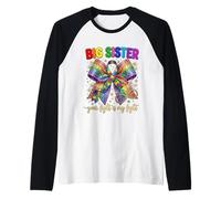 Big Sister Your Fight is My Fight Archet de Sensibilisation à l'Autisme Manche Raglan
