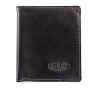 Big Skinny Metro Leather Bi-Fold Slim Wallet, Holds Up to 20 Cards, Black