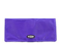 Big Skinny Women's Executive Bi-Fold Checkbook Slim Wallet, Holds Up to 40 Cards, Purple