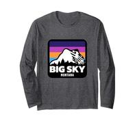 Big Sky Montana Ski Snowboard Famille Ski Manche Longue