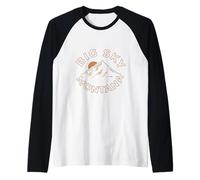 Big Sky Montana Vintage Montagne Coucher de Soleil Rétro Extérieur Manche Raglan