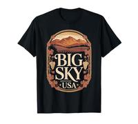 Big Sky Region Heritage Mountain Wine Souvenir T-Shirt