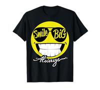 Big Smile Alway Cute Funny Happy Peace Smiling Face Positive T-Shirt