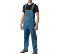 Walls - 94028 Big Smith denim délavé Salopette pour hommes, 32W x 30L, Stone Washed