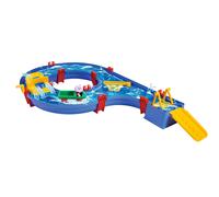 Aquaplay - Set circuit d'eau AmphieSet Train - 1 véhicule, 1 figurine - Bleu
