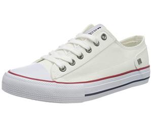 Big Star DD274336_38 Femme Plimsolls, Blanc,