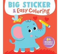 Big Sticker & Easy Coloring - Elephant: 64 Reusable Stickers