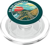 Big sur California Highway 1 Vintage Vibe Graphic PopSockets PopGrip pour MagSafe