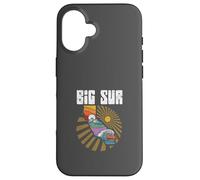 Big sur California Outdoors Retro Mountains & Waves Coque pour iPhone 16
