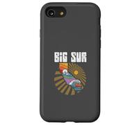 Big sur California Outdoors Retro Mountains & Waves Coque pour iPhone SE (2020) / 7/8