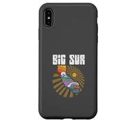 Big sur California Outdoors Retro Mountains & Waves Coque pour iPhone XS Max
