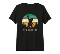 Big sur California Sasquatch Peace Sign Bigfoot T-Shirt Haut de Gamme