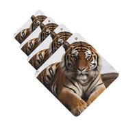 Big Tiger Lot de 4 désodorisants de voiture personnalisés pour homme et femme - Tablettes d'aromathérapie - Cartes parfumées à suspendre pour armoire de salle de bain