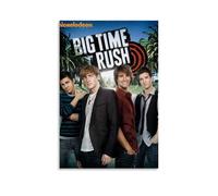 Big Time RushWaterproof Lot de 24 autocollants muraux décoratifs haute définition pour chambre/magasins, résistants à l'humidité et à la décoloration, emballage exquis, parfait pour offrir en cadeau