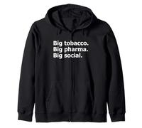 Big Tobacco Big Pharma Big Déclaration Sociale Sweat à Capuche