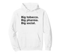 Big Tobacco Big Pharma Big Déclaration Sociale Sweat à Capuche