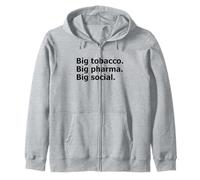 Big Tobacco Big Pharma Big Déclaration Sociale Sweat à Capuche