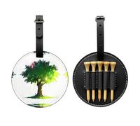 Big Tree in The Sun Sac de rangement pour tees de golf Noir Facile à transporter et plus efficace pour jouer au golf