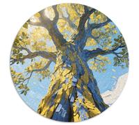 Big Tree Puzzle 1000 Pieces Cadeau Unique Dot Painted Color Painting Jeu Éducatif Défi Jouet À De Qualité Supérieure Peinture Art pour Adultes Et Enfants À Partir De 12 Ans 1000pcs (67.5x67.5cm)