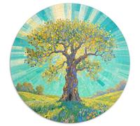Big Tree Puzzle 1000 Pièces Educa Jouet En Bois Divertissement Créatif Décoration Intérieure Dot Painted Color Painting Jeu Éducatif Challenge Toy Adultes Et Enfants À Partir De 14 Ans 1000pcs (67.5x6