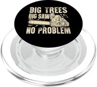 Big Trees Big Saw Tronçonneuse sans problème PopSockets PopGrip pour MagSafe