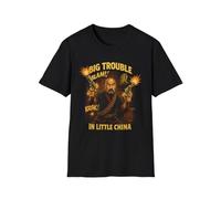 Big Trouble in Little China Golden Guns Unisex T-Shirt Retro 80s Movie Tee Black M