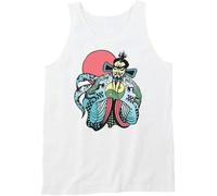 Big Trouble in Little China Jack Burton Fu Manchu Movie Replica T T-Shirts Hemden White(Large)