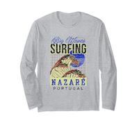 Big Wave Surf Nazaré Portugal Surfer Surf Manche Longue