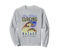 Big Wave Surf Nazaré Portugal Surfer Surf Sweatshirt