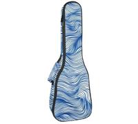 Big Waves Étui rembourré pour ukulélé de concert de 58,4 cm avec motif nautique, imperméable et durable, Multicolore 05, 25.9x9x3.1in/66x23x8cm, Organiseur de sac