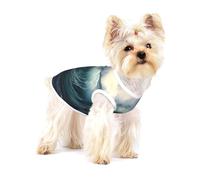 Big Waves in the sea Print Vêtements pour petits chiens et chats - Pyjama en coton doux pour chihuahuas et teckel - Taille L