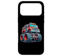 Big Wheels Fire Truck Firefighter Kids Boys Monster Truck Coque pour iPhone 17 Pro Max